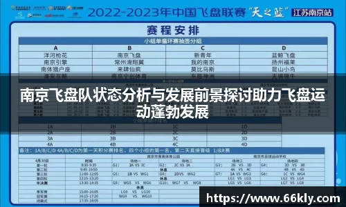 南京飞盘队状态分析与发展前景探讨助力飞盘运动蓬勃发展