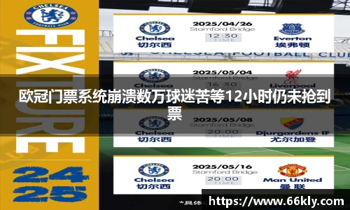 欧冠门票系统崩溃数万球迷苦等12小时仍未抢到票